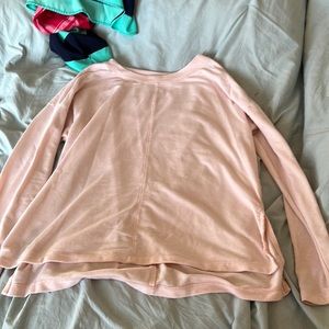Pink high low old navy long sleeve